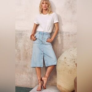 Citizens of Humanity Anouk Denim Skirt Size 28 light wash classic capsule